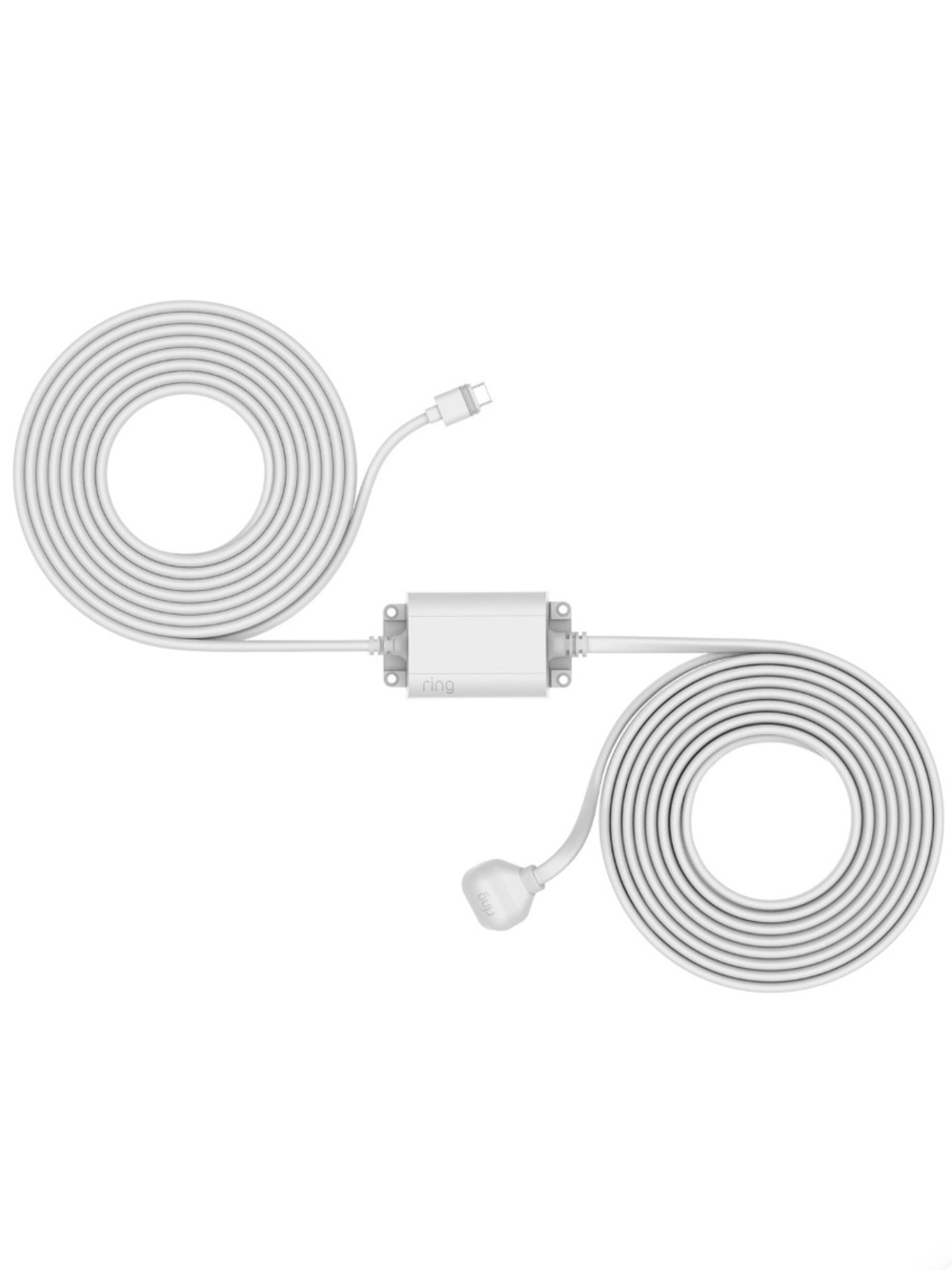 Ring White Outdoor Camera Extension Power Cable